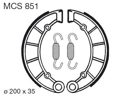 Saboti de frana LUCAS MCS 851